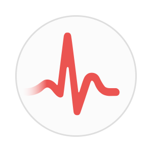 ECG Heart Rate Circle Icon
